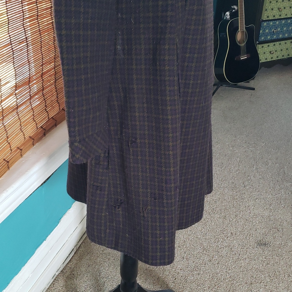 Via/Moda IntWool Plaid Double-Breasted Coat - Picture 11 of 14